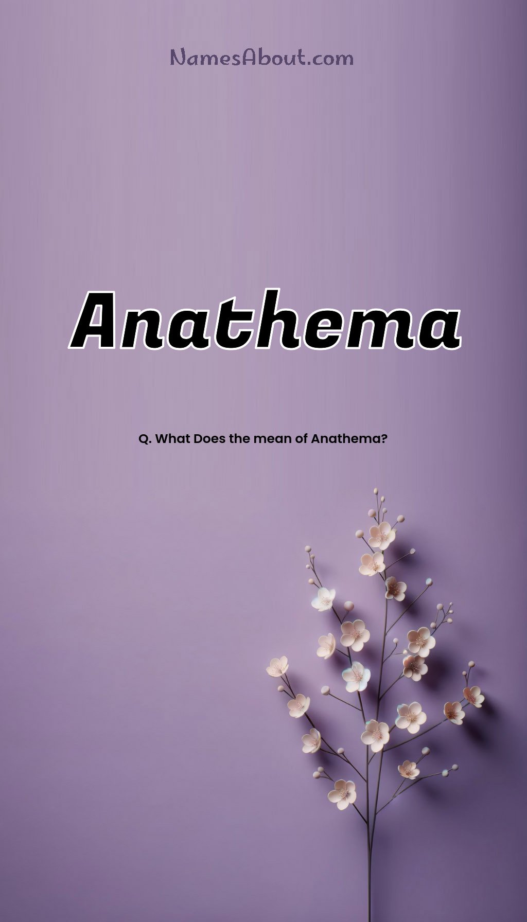 Anathema name and meaning