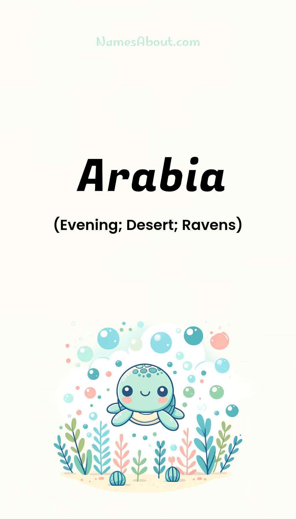 Arabia name and meaning