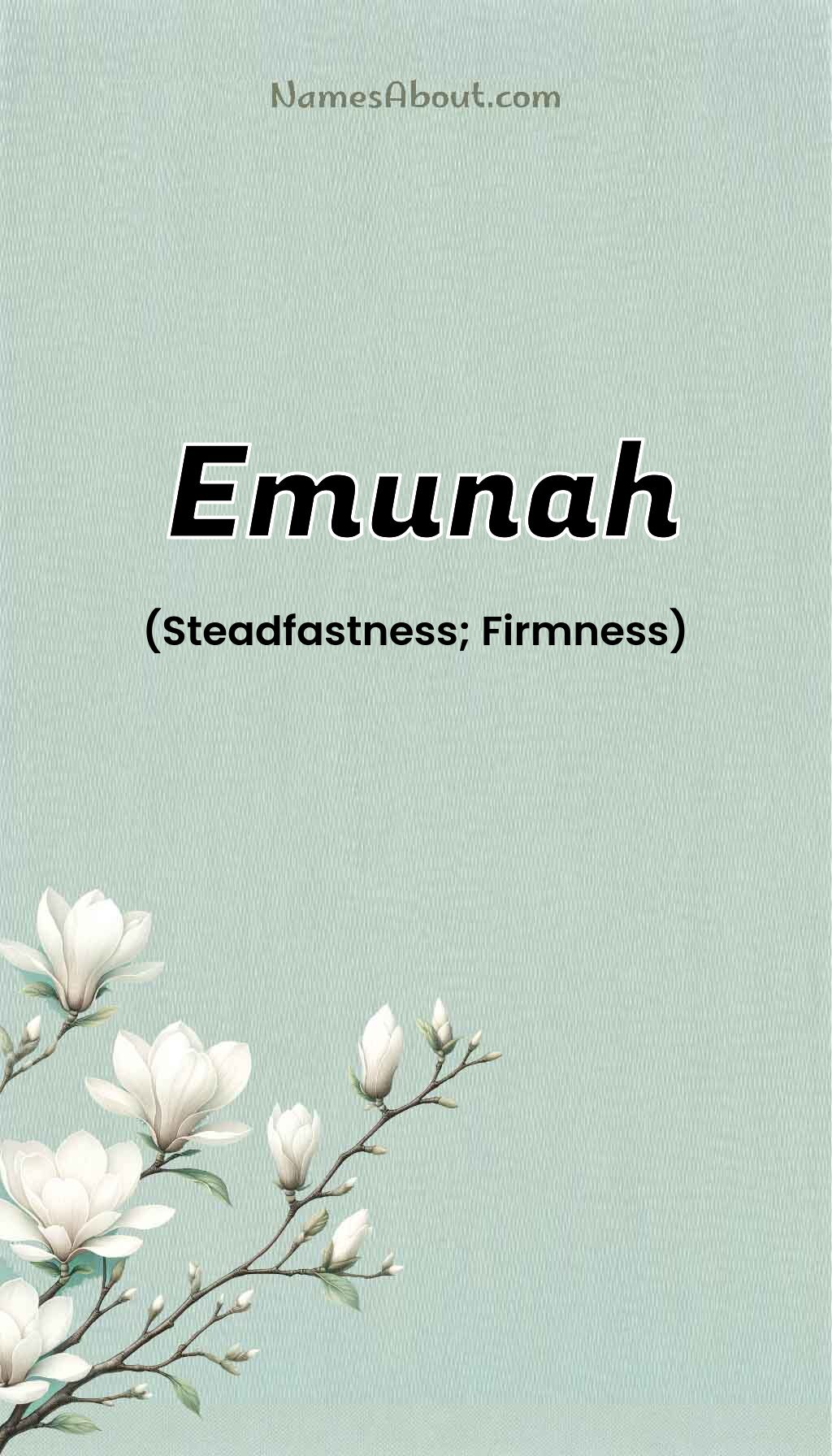 Emunah name and meaning