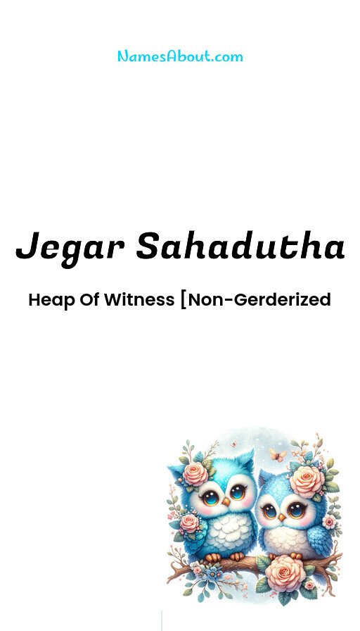 Meaning of Jegar sahadutha