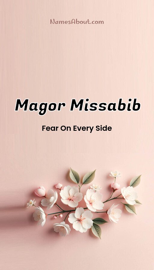 Meaning of Magor missabib