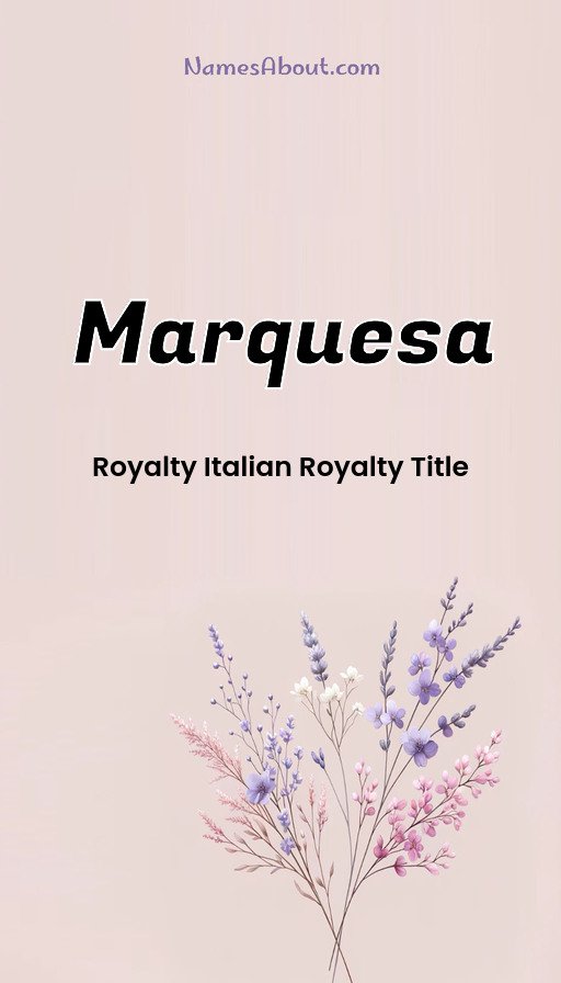 Meaning of Marquesa