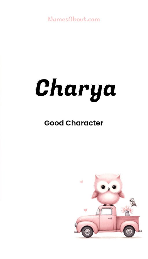 Meaning of Charya