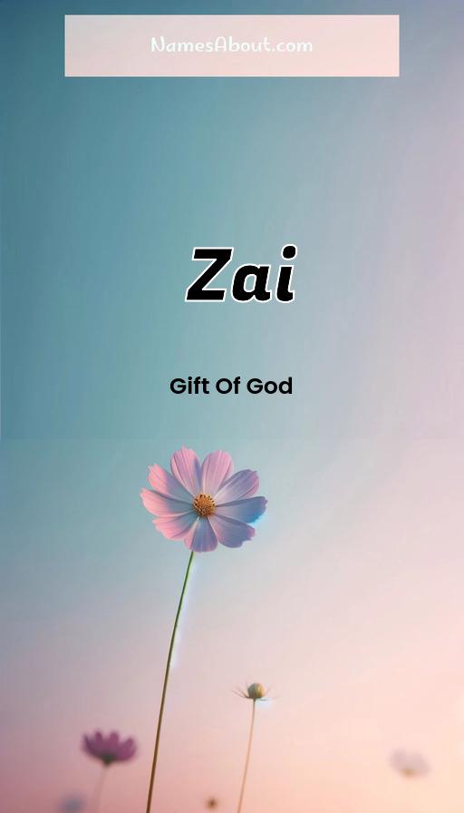 Zai name and meaning