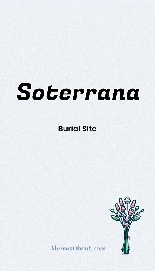 Meaning of Soterrana