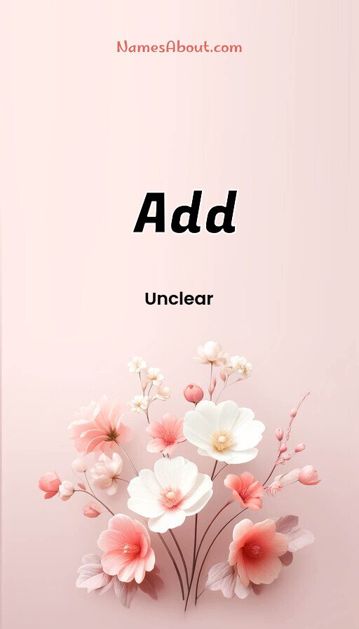 Meaning of Add