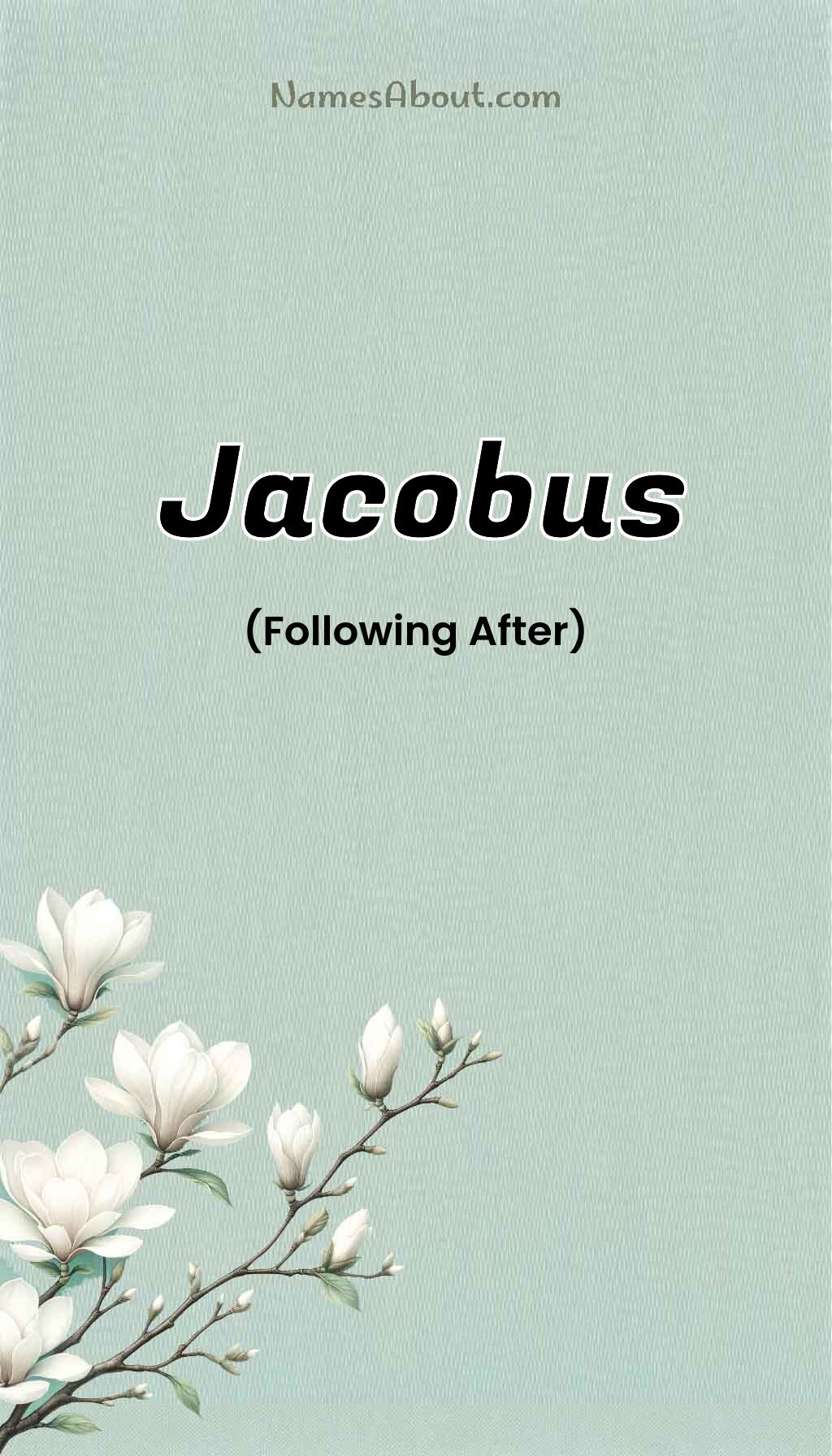 Jacobus name and meaning