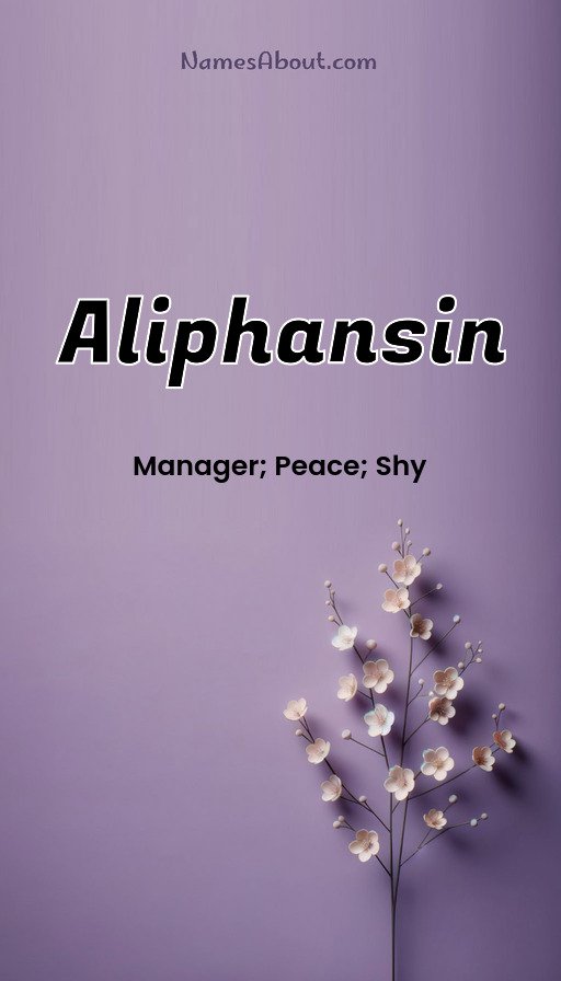 Meaning of Aliphansin