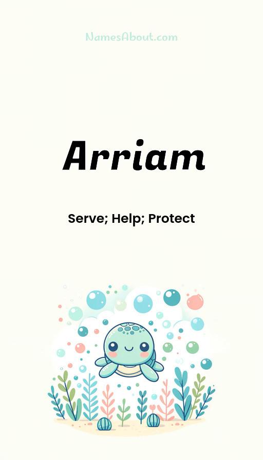 Arriam name and meaning