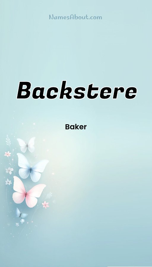 Meaning of Backstere