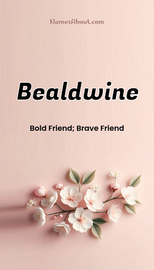 Meaning of Bealdwine