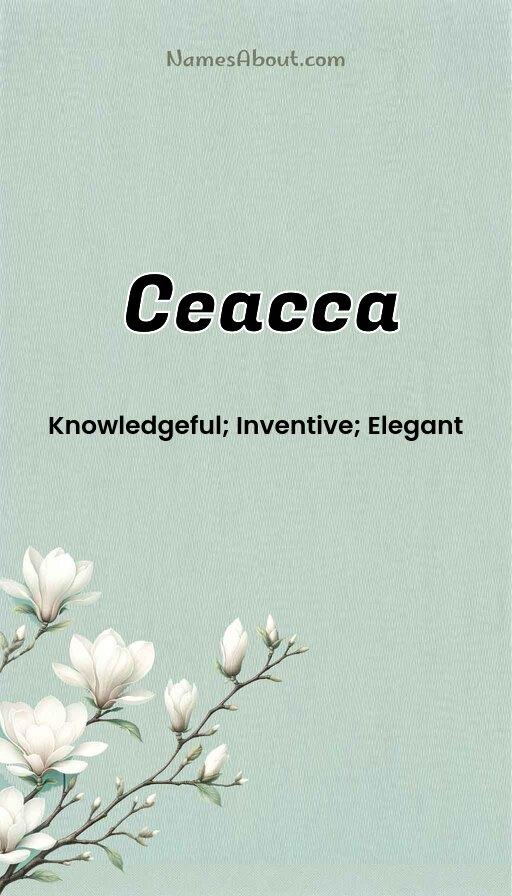 Ceacca name and meaning