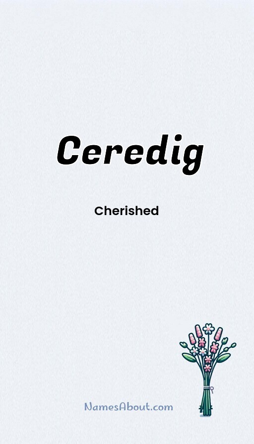 Meaning of Ceredig