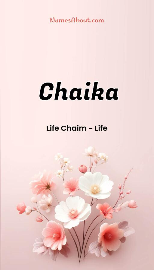 Chaika name and meaning