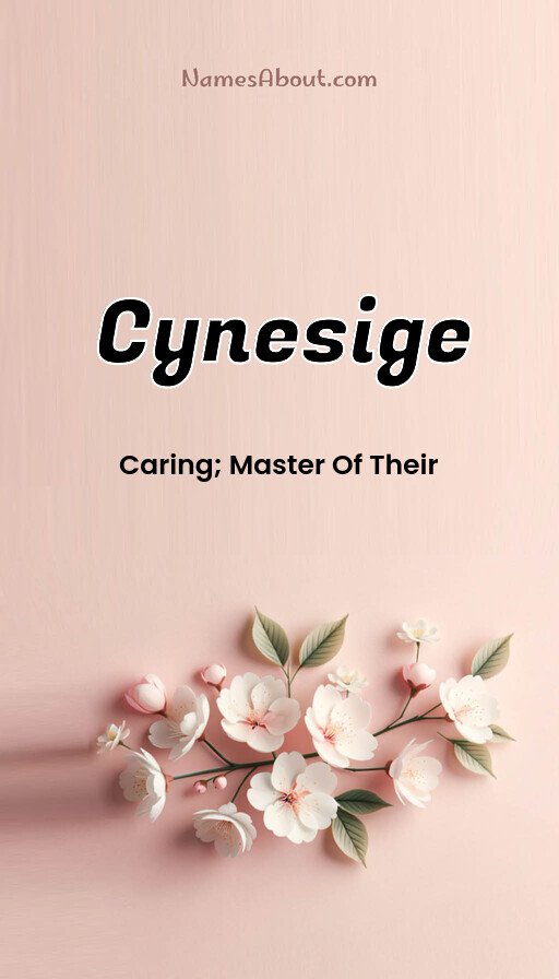 Meaning of Cynesige