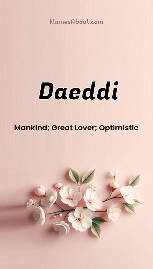 Daeddi name and meaning