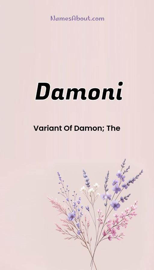 Meaning of Damoni