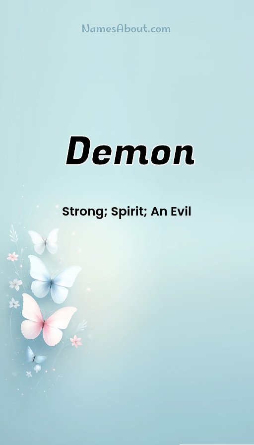 Meaning of Demon