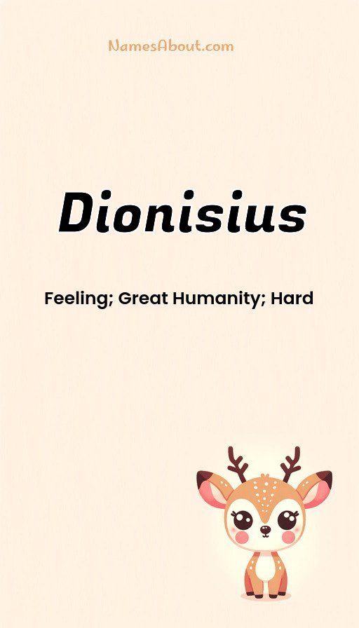 Meaning of Dionisius