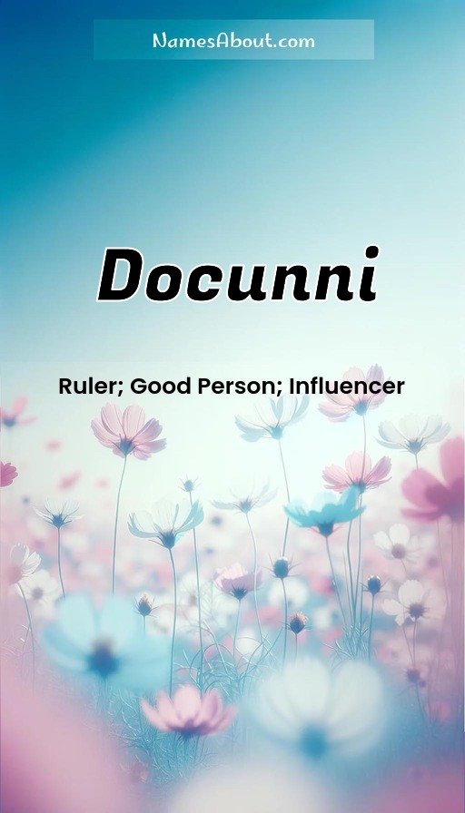 Meaning of Docunni