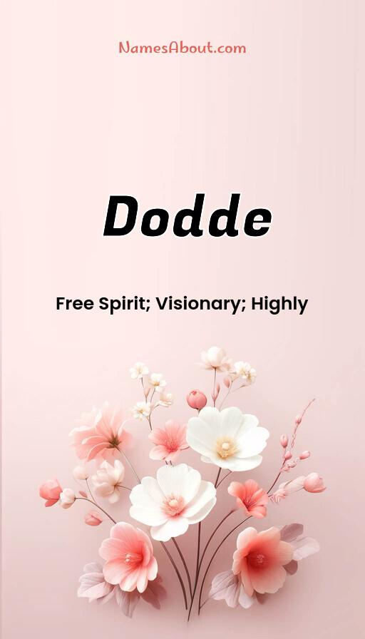 Dodde name and meaning