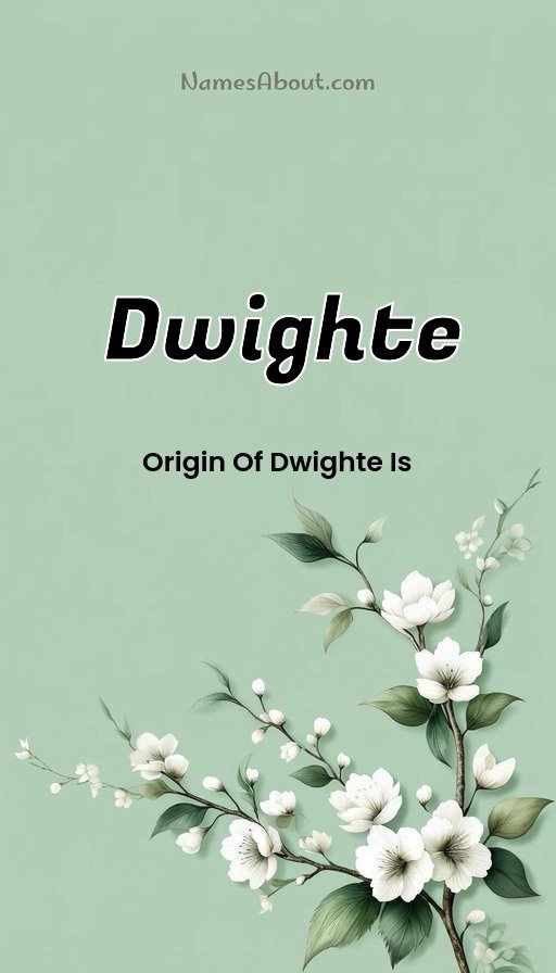 Meaning of Dwighte