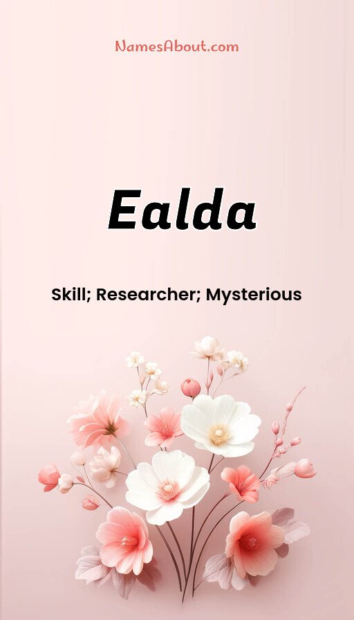 Meaning of Ealda