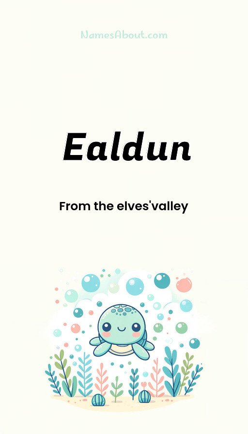 Meaning of Ealdun