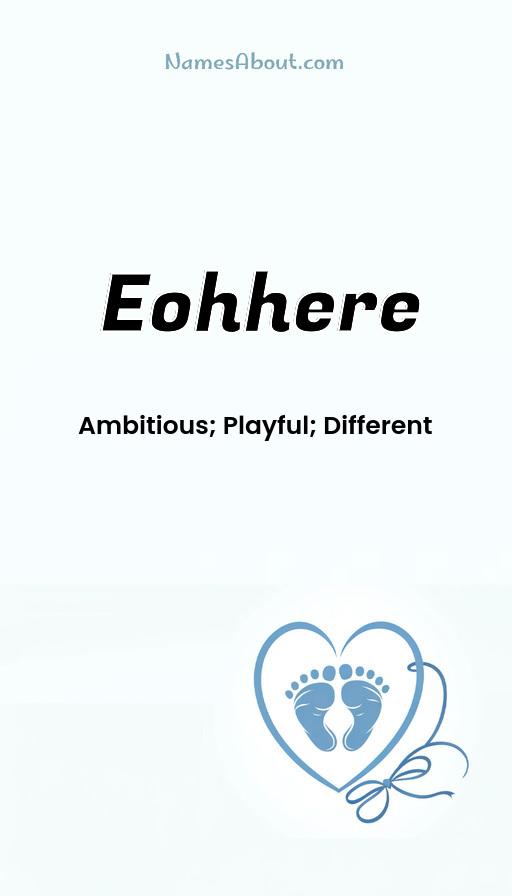 Eohhere name and meaning