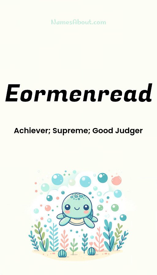 Meaning of Eormenread