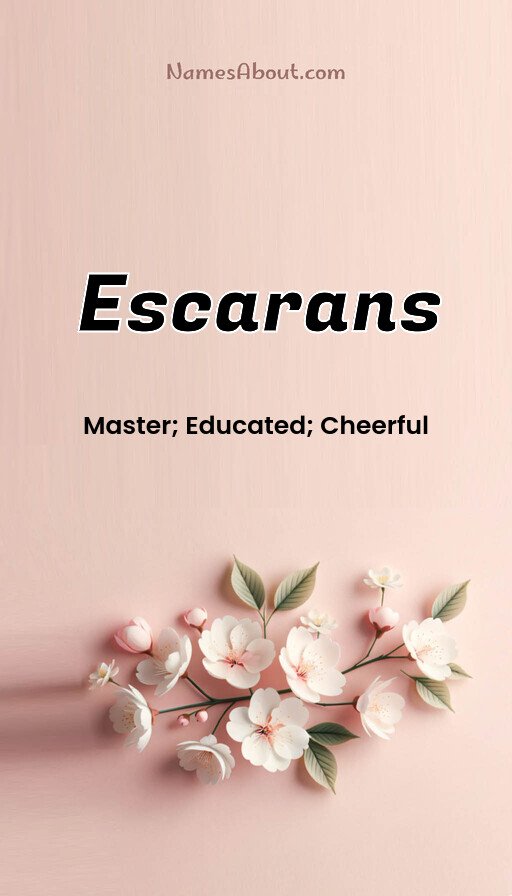 Meaning of Escarans