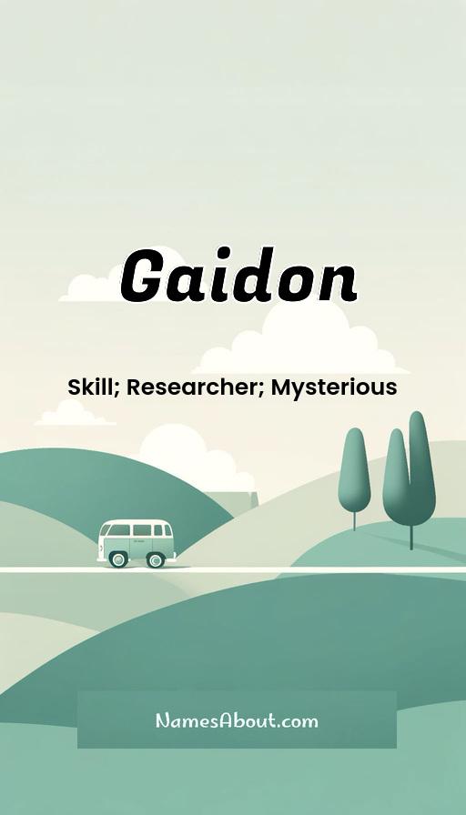 Gaidon name and meaning