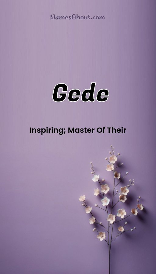 Meaning of Gede