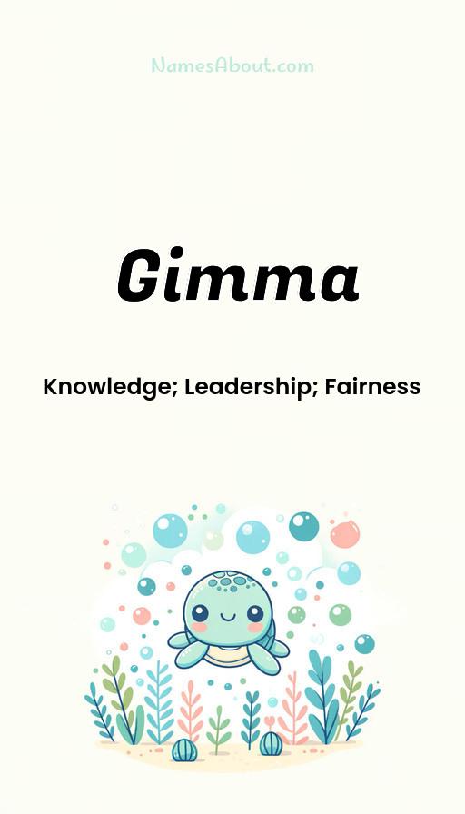 Gimma name and meaning