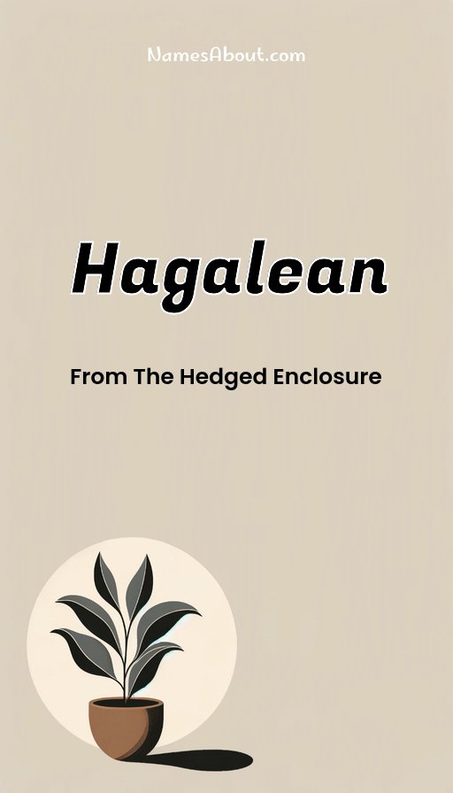 Meaning of Hagalean