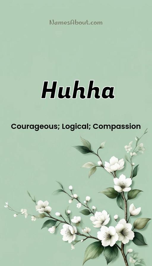 Huhha name and meaning