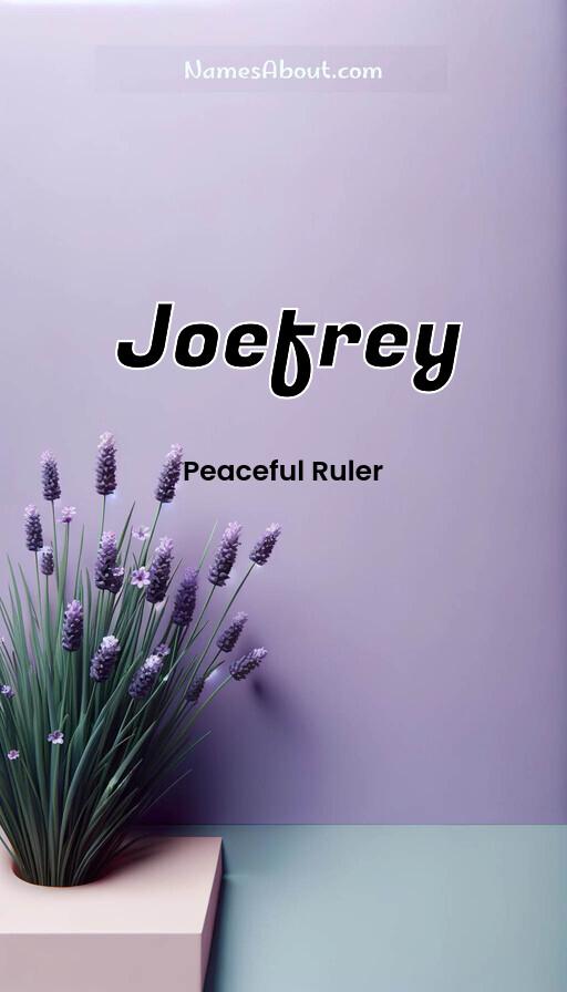 Joefrey name and meaning