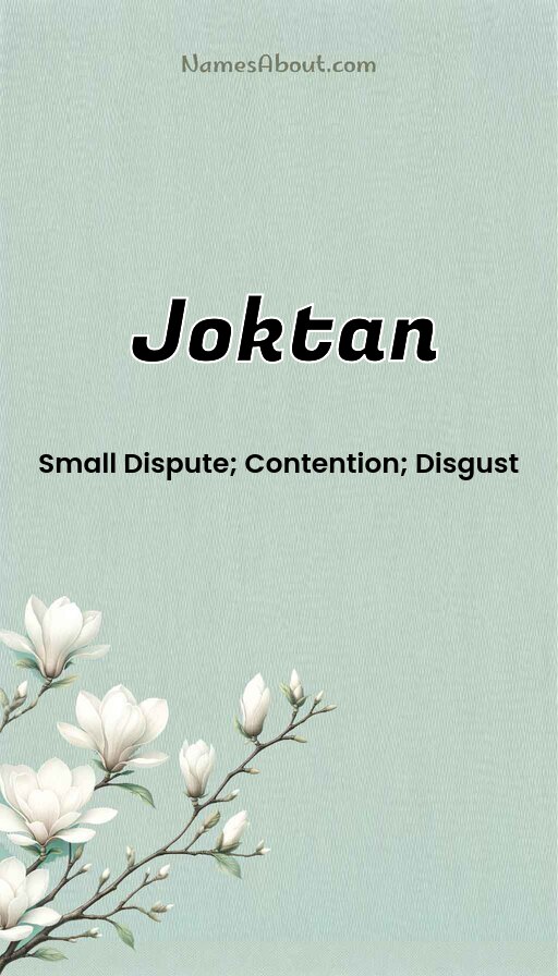 Meaning of Joktan