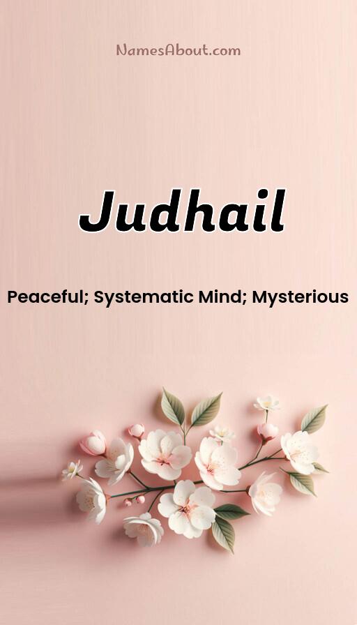 Judhail name and meaning