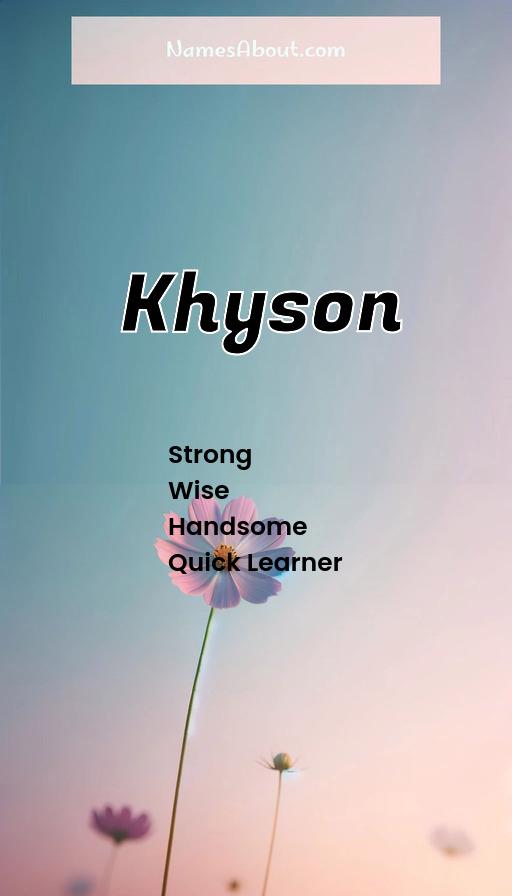 Illustration of Khyson