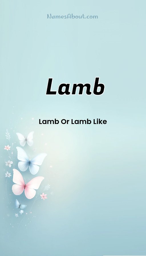 Meaning of Lamb