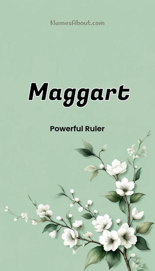 Maggart name and meaning