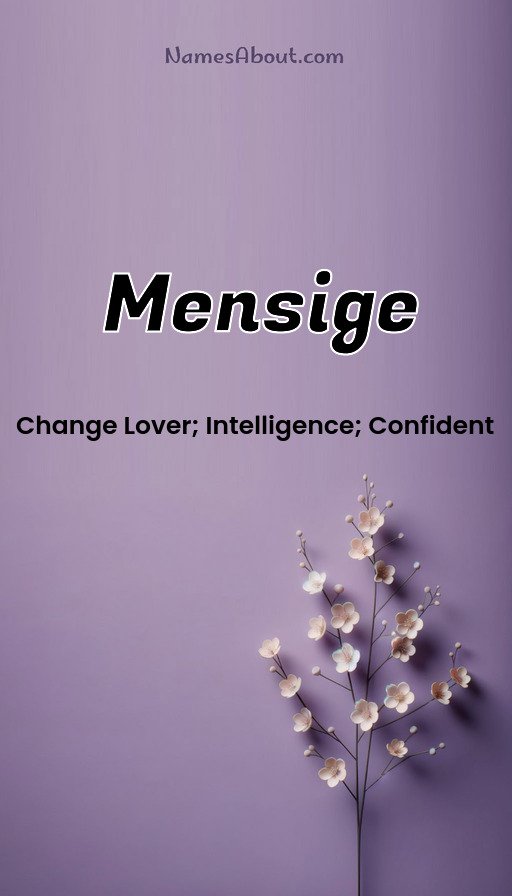 Meaning of Mensige