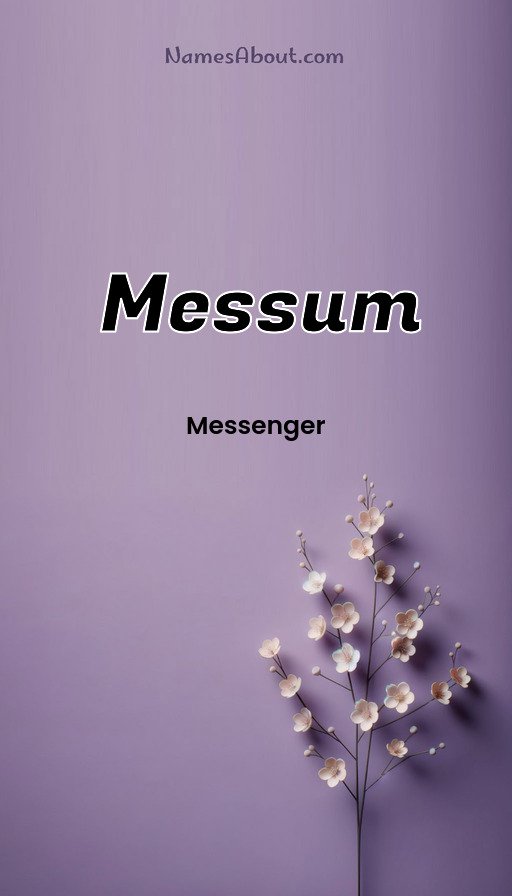 Meaning of Messum