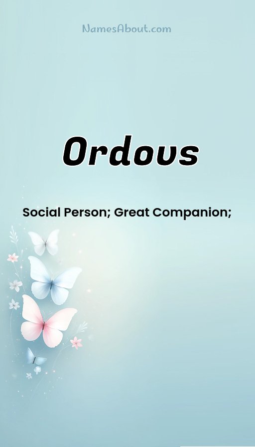 Meaning of Ordovs