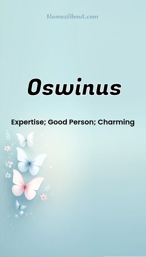 Meaning of Oswinus