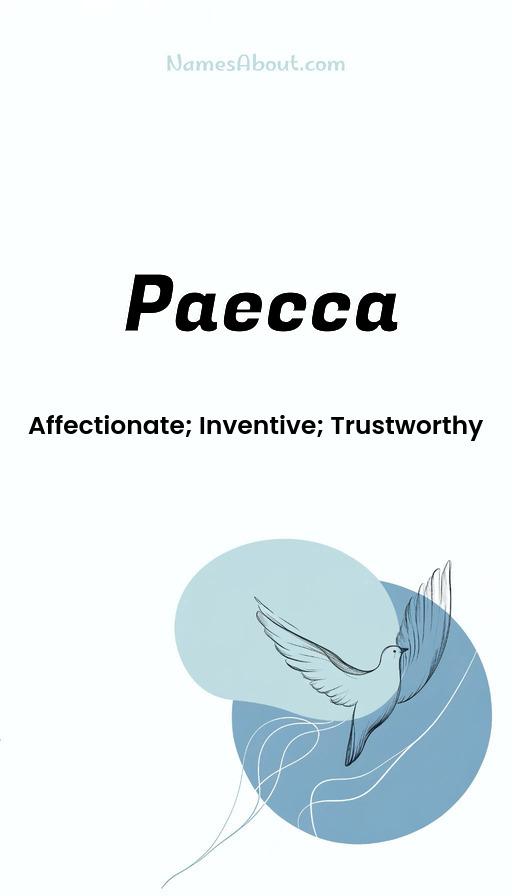 Paecca name and meaning