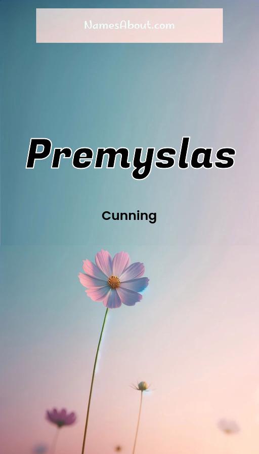 Premyslas name and meaning