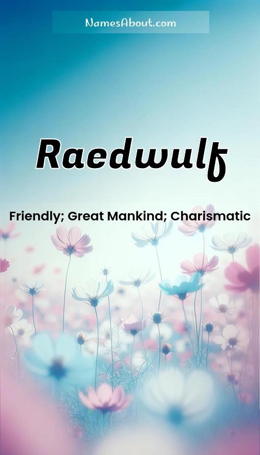 Raedwulf name and meaning