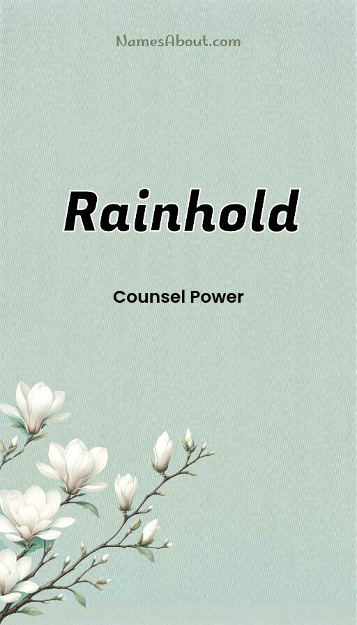 Meaning of Rainhold